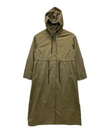 SIMPLICITE（シンプリシテ）の古着「フーデッドシングルコート」｜オリーブ