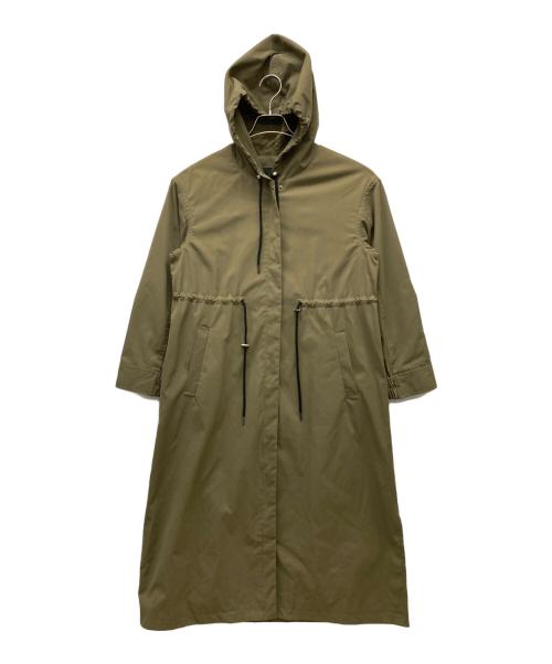 SIMPLICITE（シンプリシテ）SIMPLICITE (シンプリシテ) フーデッドシングルコート オリーブ サイズ:Mの古着・服飾アイテム