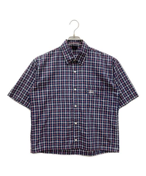 stussy（ステューシー）stussy (ステューシー) 半袖シャツ ネイビー サイズ:Mの古着・服飾アイテム