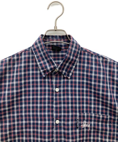 stussy（ステューシー）stussy (ステューシー) 半袖シャツ ネイビー サイズ:Mの古着・服飾アイテム