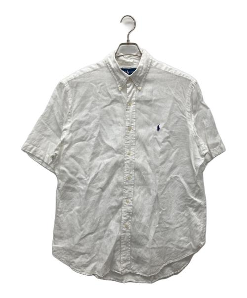 RALPH LAUREN（ラルフローレン）RALPH LAUREN (ラルフローレン) 半袖シャツ ホワイト サイズ:Lの古着・服飾アイテム