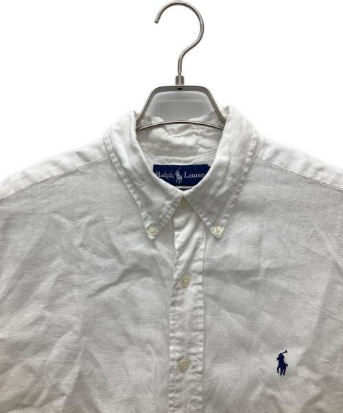 RALPH LAUREN（ラルフローレン）RALPH LAUREN (ラルフローレン) 半袖シャツ ホワイト サイズ:Lの古着・服飾アイテム