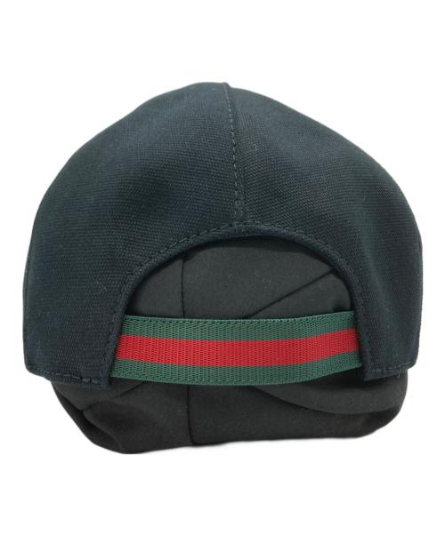 GUCCI（グッチ）GUCCI (グッチ) キャップ ブラック サイズ:L　59㎝の古着・服飾アイテム