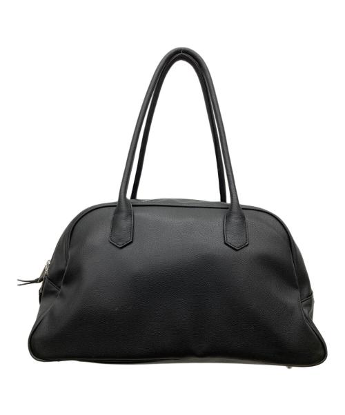 JEANASIS（ジーナシス）JEANASIS (ジーナシス) レザーボストンバッグ ブラックの古着・服飾アイテム