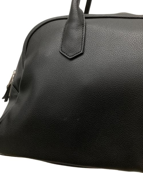 JEANASIS（ジーナシス）JEANASIS (ジーナシス) レザーボストンバッグ ブラックの古着・服飾アイテム