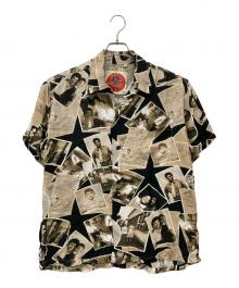 KEONI OF HAWAII（ケオニオブハワイ）の古着「半袖シャツ」｜カーキ×ブラック