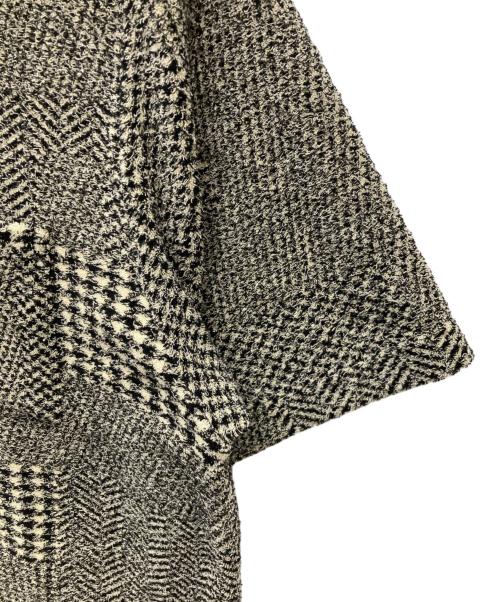 stussy（ステューシー）stussy (ステューシー) MIXED PATTERN JERSEY SHIRT 1140327 ミックスパターンジャージーシャツ ブラック×ホワイト サイズ:XXLの古着・服飾アイテム