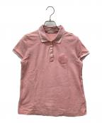 MONCLERモンクレール）の古着「半袖ポロシャツ」｜ピンク