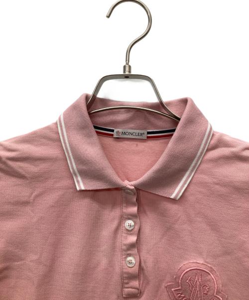 MONCLER（モンクレール）MONCLER (モンクレール) 半袖ポロシャツ ピンク サイズ:Sの古着・服飾アイテム