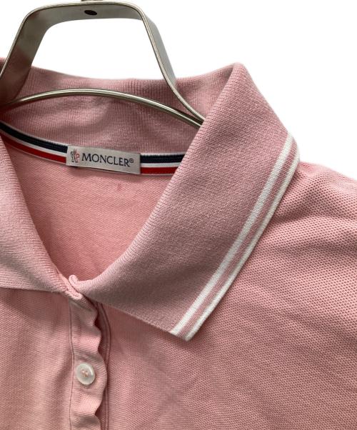 MONCLER（モンクレール）MONCLER (モンクレール) 半袖ポロシャツ ピンク サイズ:Sの古着・服飾アイテム