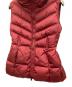 中古・古着 MONCLER (モンクレール) ダウンベスト レッド サイズ:S：45000円