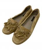 LOUIS VUITTONルイ ヴィトン）の古着「タッセルドライビングシューズ」｜カーキ