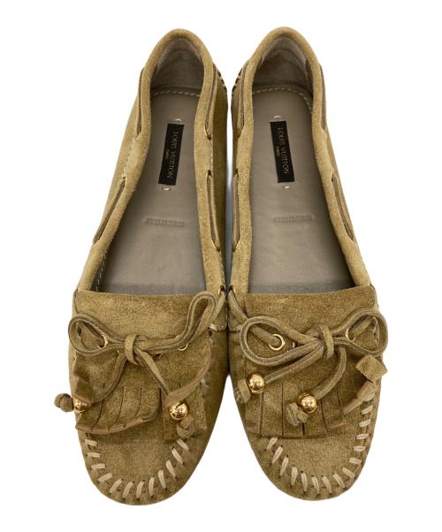 LOUIS VUITTON（ルイ ヴィトン）LOUIS VUITTON (ルイ ヴィトン) タッセルドライビングシューズ カーキ サイズ:23.5の古着・服飾アイテム