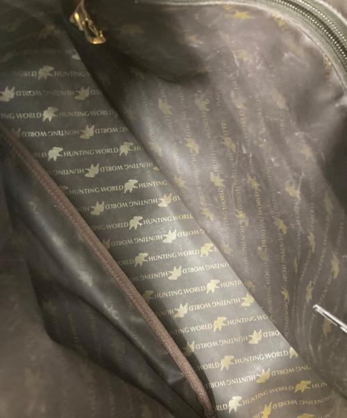 HUNTING WORLD（ハンティングワールド）HUNTING WORLD (ハンティングワールド) メッセンジャーバッグ ブラウン×カーキの古着・服飾アイテム