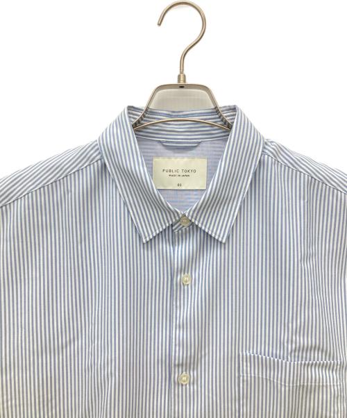 PUBLIC TOKYO（パブリックトウキョウ）PUBLIC TOKYO (パブリックトウキョウ) 長袖シャツ ブルー サイズ:03の古着・服飾アイテム