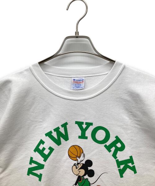 Champion（チャンピオン）Champion (チャンピオン) DISNEY (ディズニー) 半袖カットソー ホワイト サイズ:XLの古着・服飾アイテム