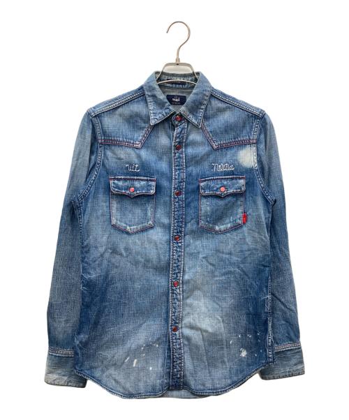WTAPS（ダブルタップス）WTAPS (ダブルタップス) 12SSウエスタンデニムシャツ インディゴ サイズ:Sの古着・服飾アイテム