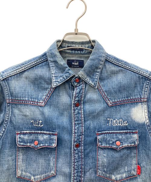 WTAPS（ダブルタップス）WTAPS (ダブルタップス) 12SSウエスタンデニムシャツ インディゴ サイズ:Sの古着・服飾アイテム