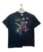 EDITION TOKYO×77circaエディショントウキョウ×ナナナナサーカ）の古着「半袖カットソー」｜ブラック×ネイビー