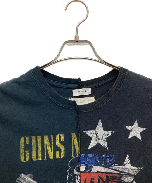 EDITION TOKYO（エディショントウキョウ）EDITION TOKYO (エディショントウキョウ) 77circa (ナナナナサーカ) 半袖カットソー ブラック×ネイビー サイズ:Mの古着・服飾アイテム