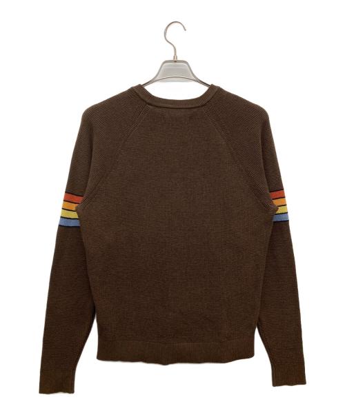 OUTERKNOWN（アウターノーン）OUTERKNOWN (アウターノーン) 薄手ニット ブラウン サイズ:Sの古着・服飾アイテム
