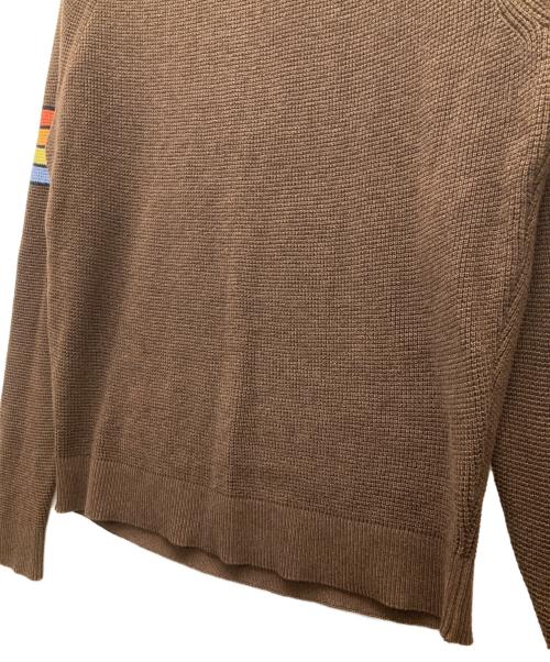 OUTERKNOWN（アウターノーン）OUTERKNOWN (アウターノーン) 薄手ニット ブラウン サイズ:Sの古着・服飾アイテム