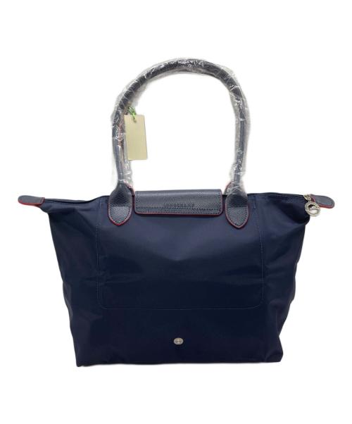 LONGCHAMP（ロンシャン）LONGCHAMP (ロンシャン) トートバッグ ネイビー×レッドの古着・服飾アイテム