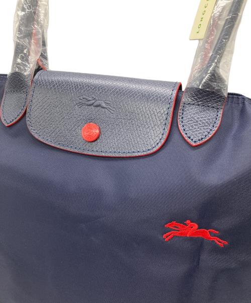 LONGCHAMP（ロンシャン）LONGCHAMP (ロンシャン) トートバッグ ネイビー×レッドの古着・服飾アイテム