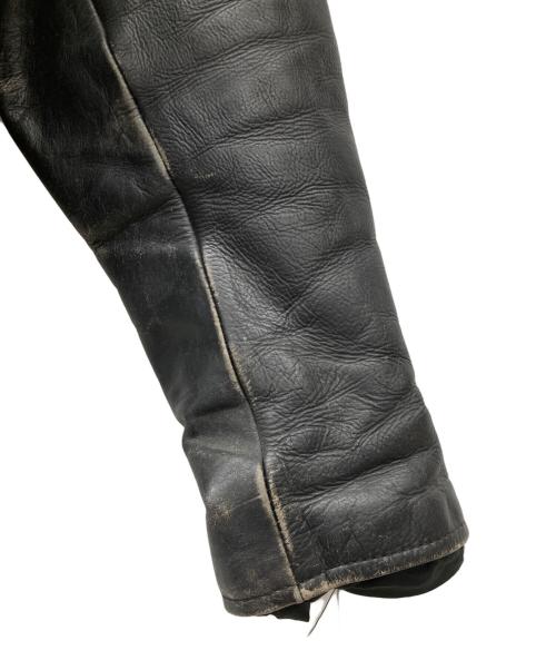 triumph（トライアンフ）triumph (トライアンフ) クロップドレザーライダースジャケット ブラック サイズ:XLの古着・服飾アイテム