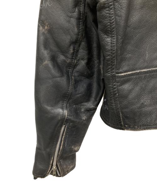 triumph（トライアンフ）triumph (トライアンフ) クロップドレザーライダースジャケット ブラック サイズ:XLの古着・服飾アイテム