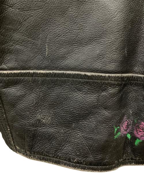 triumph（トライアンフ）triumph (トライアンフ) クロップドレザーライダースジャケット ブラック サイズ:XLの古着・服飾アイテム