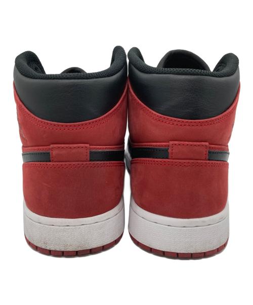 NIKE（ナイキ）NIKE (ナイキ) AIR JORDAN 1 MID レッド×ブラック サイズ:27.5の古着・服飾アイテム
