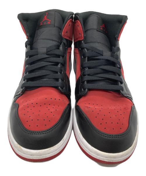 NIKE（ナイキ）NIKE (ナイキ) AIR JORDAN 1 MID レッド×ブラック サイズ:27.5の古着・服飾アイテム