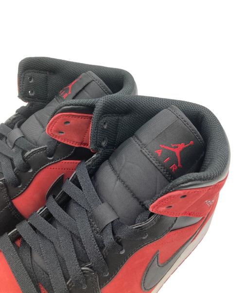 NIKE（ナイキ）NIKE (ナイキ) AIR JORDAN 1 MID レッド×ブラック サイズ:27.5の古着・服飾アイテム