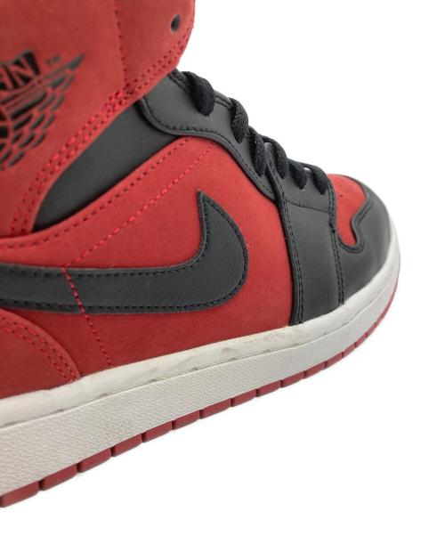 NIKE（ナイキ）NIKE (ナイキ) AIR JORDAN 1 MID レッド×ブラック サイズ:27.5の古着・服飾アイテム