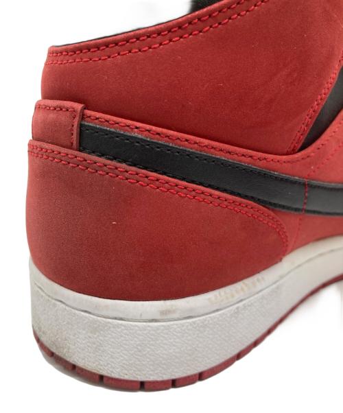 NIKE（ナイキ）NIKE (ナイキ) AIR JORDAN 1 MID レッド×ブラック サイズ:27.5の古着・服飾アイテム