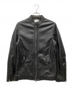 LHPエルエイチピー）の古着「ラムレザージャケット」｜ブラック