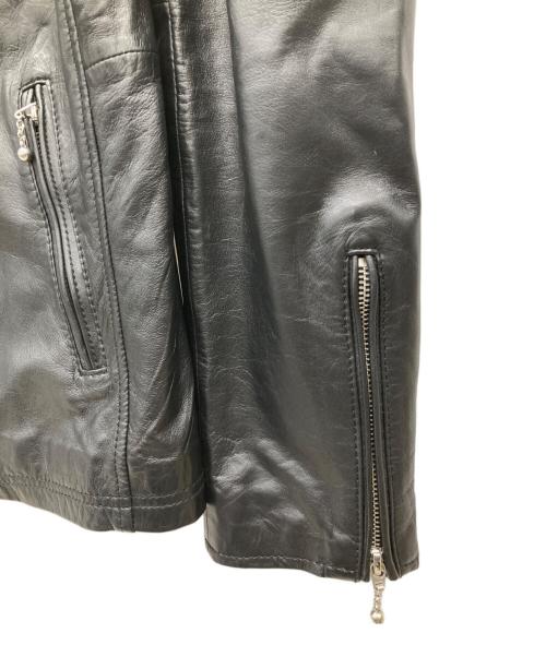 LHP（エルエイチピー）LHP (エルエイチピー) ラムレザージャケット ブラック サイズ:Lの古着・服飾アイテム