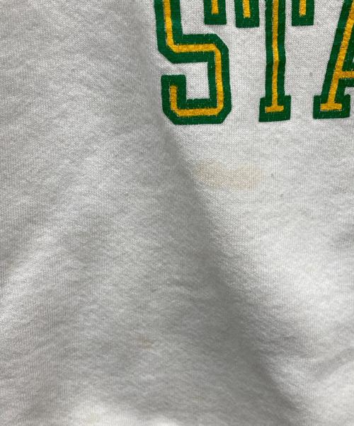 -（-）- (-) 6-70'sクルーネックカレッジスウェット ホワイト サイズ:不明の古着・服飾アイテム