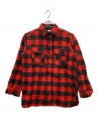 BRENTブレント）の古着「5-60sヘビーフランネルシャツ」｜レッド×ブラック