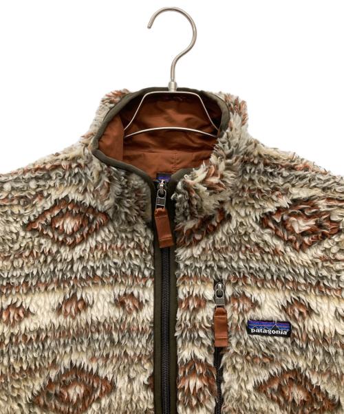 Patagonia（パタゴニア）Patagonia (パタゴニア) フリースジャケット ブラウン×ホワイト サイズ:Sの古着・服飾アイテム