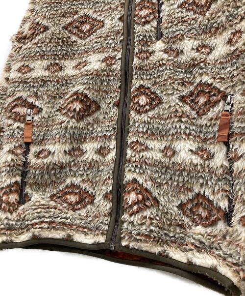 Patagonia（パタゴニア）Patagonia (パタゴニア) フリースジャケット ブラウン×ホワイト サイズ:Sの古着・服飾アイテム