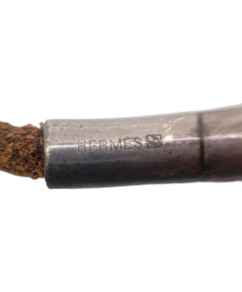 HERMES（エルメス）HERMES (エルメス) トゥアレグシェーヌダンクルレザーチョーカー ダークブラウンの古着・服飾アイテム