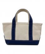 L.L.Beanエルエルビーン）の古着「トートバッグ」｜ホワイト×ブルー