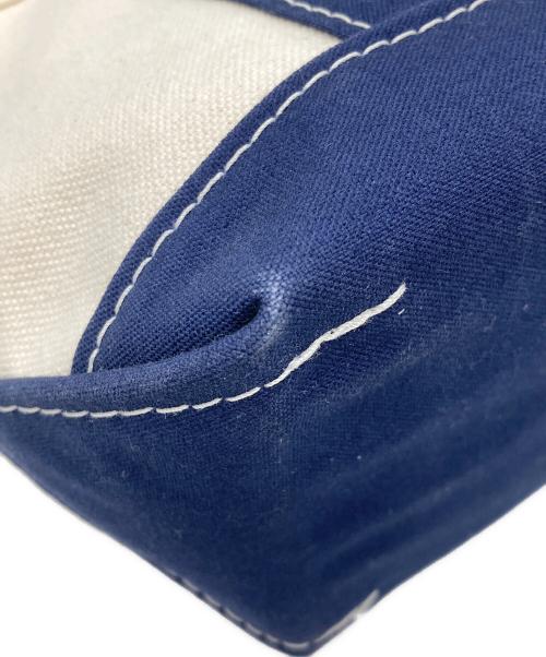 L.L.Bean（エルエルビーン）L.L.Bean (エルエルビーン) トートバッグ ホワイト×ブルーの古着・服飾アイテム