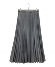 KAGURE（カグレ）の古着「ウールプリーツスカートプリーツスカート」｜グレー