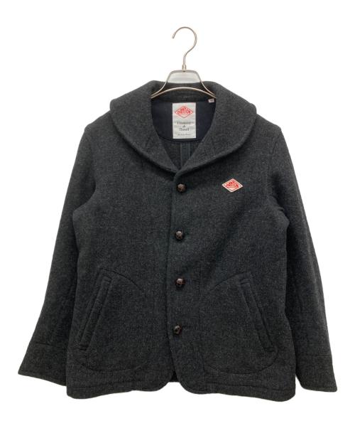 DANTON（ダントン）DANTON (ダントン) 丸襟ウールモッサジャケット グレー サイズ:40の古着・服飾アイテム