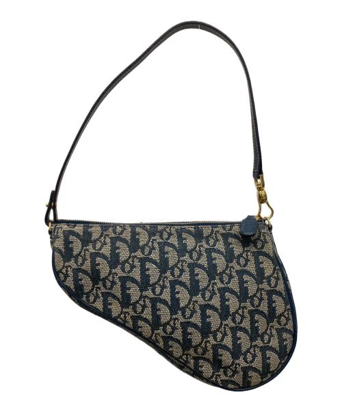 Christian Dior（クリスチャン ディオール）Christian Dior (クリスチャン ディオール) サドルポーチ ネイビーの古着・服飾アイテム