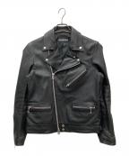 JACKROSEジャックローズ）の古着「ダブルライダースジャケット」｜ブラック
