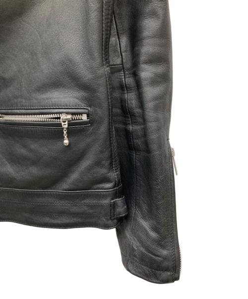 JACKROSE（ジャックローズ）JACKROSE (ジャックローズ) ダブルライダースジャケット ブラック サイズ:3の古着・服飾アイテム